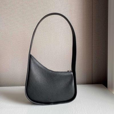Minimalist Half-moon Leather Top Layer Women's Bag Niche Design High-quality Genuine Leather Shoulder Bag