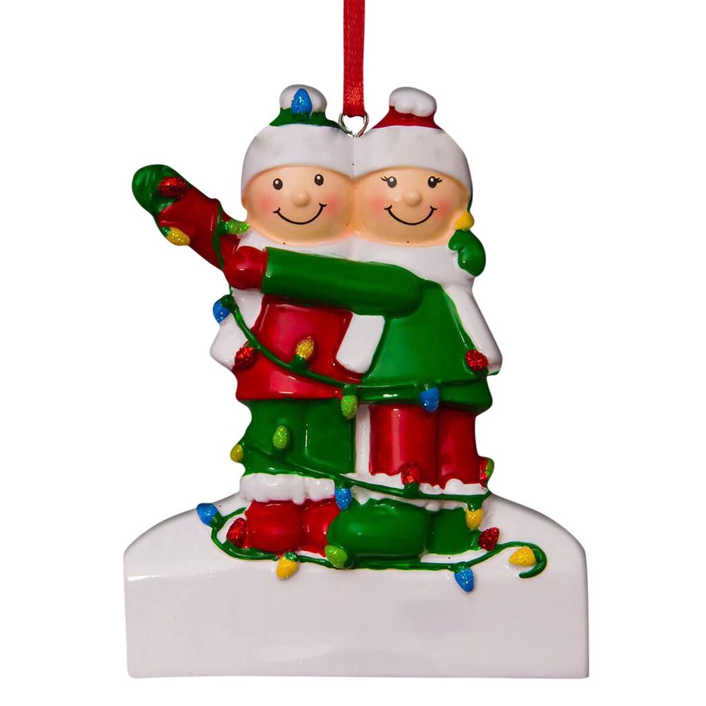 Resin Family Name Blessings Christmas Pendant Christmas Tree Ornaments Pendant