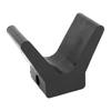 2 Inch Boat Trailer Bow Stop V Style Rubber Enables Your Boat To Secure Tightly with Trailer Black