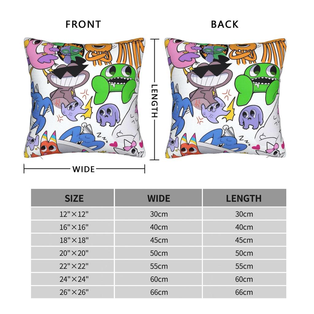 Garten of Banban Funny Games Pillow Covers Merch Printed Cushion Cover Gift  Pillow Case Cover Living Room Multi Size