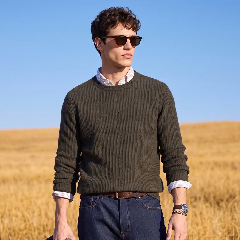 Antonio Yak & Wool Blend Crew Neck Sweater