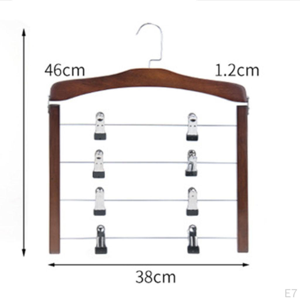 Non-slip Wooden Skirts Coat Hanger Clothes