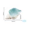 Conch Shape Ceramic Jewelry Tray,Aqua Shell Trinket Dish Ceramic Ring Earring Holder Rings Earrings Necklaces Bracelet Jewelry