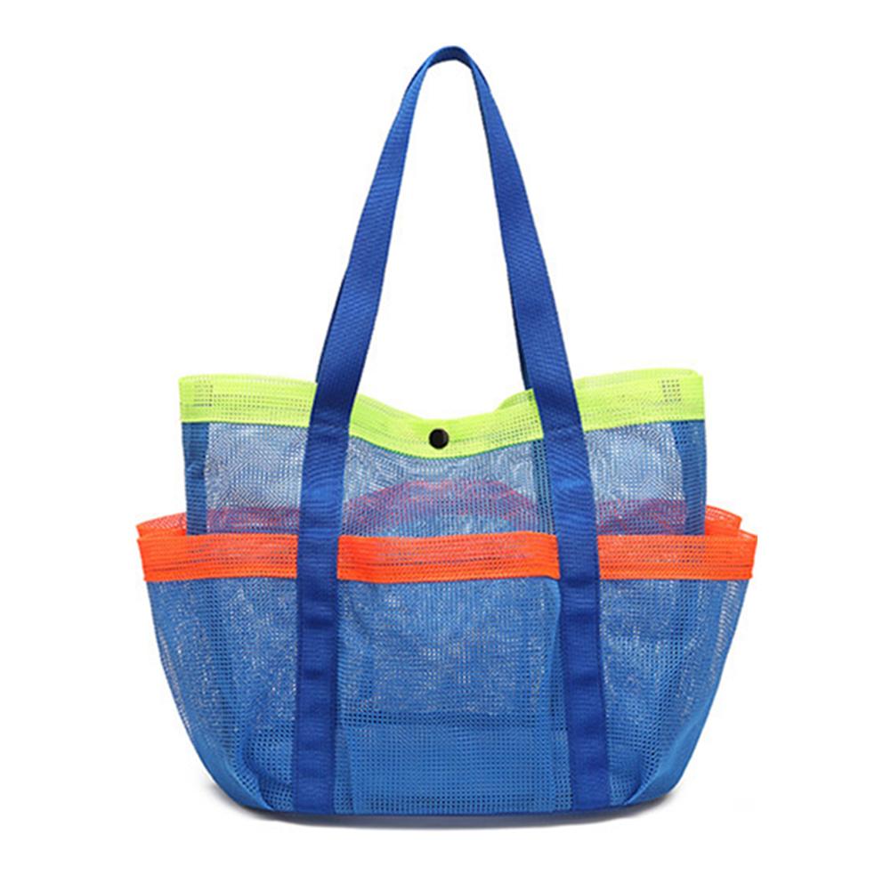 Mesh Beach Bag Portable Pool Bag Lightweight Foldable Swimming Pool Bag Waterproof Sandproof for Cruise Swim Vacation Essentials