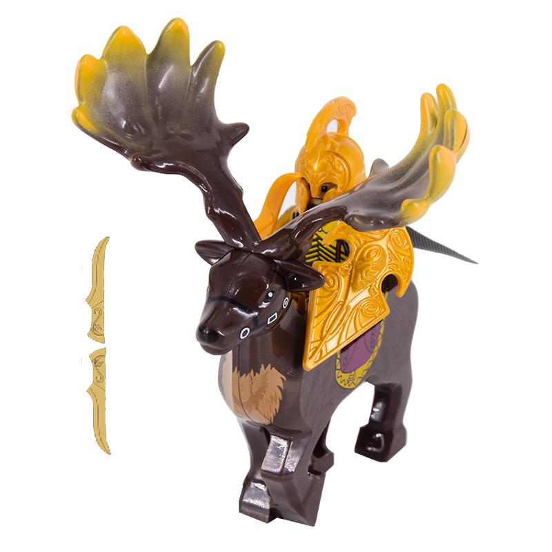 1ks Středověcí rytíři Trpaslík Koza Kanec Jezdci Vojáci Mini Akční lotr Figurky Stavebnice Zbroj Štít Zbraň Hračky Pro Děti