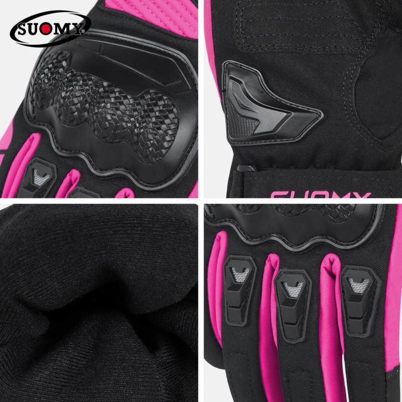 Womens Winter Motorcycle Gloves Waterproof Warm Windproof Touchscreen Riding Scooter ATV Off-Road Use
