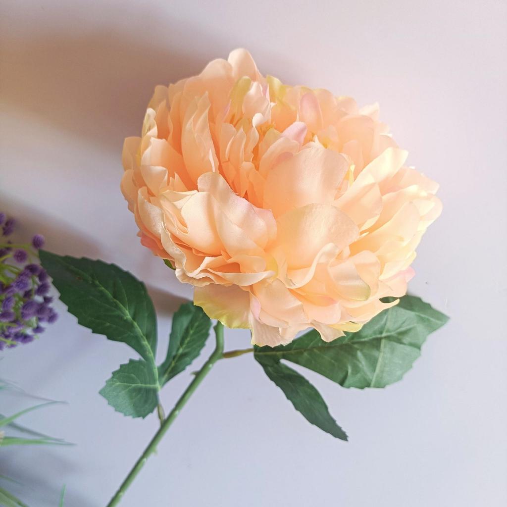 Pfingstrose Einzelstiel Große Seidenblume für Wohnzimmer- oder Hochzeitsdekoration