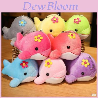 Cute Dolphin Plush Toy Whale Pendant Mini Doll For Company Events Soft Stuffed Animal Gift With Logo