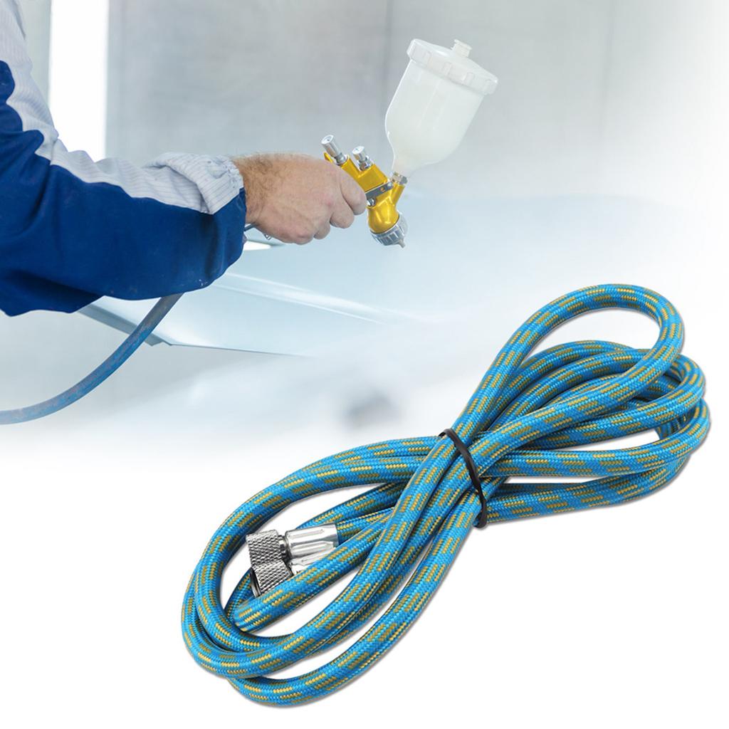 1.8M Woven Brush Hose Tool 1/8" To 1/8" Adaptor Fitting