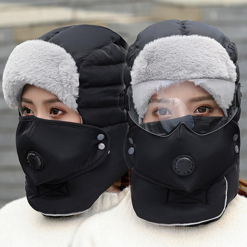 Unisex Thermal Ski Balaclava Windproof Hood Hat With Goggle Strap For Cycling Skiing Snowboarding Cold Weather Face Mask Winter