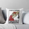 There Is Power In a Union (Vector Recreation) Throw Cushions & Pillows Without Core