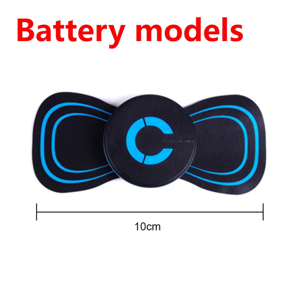 Electric Muscle Massager Portable Mini Neck Back Cervical Massage Patch Stimulator EMS 6 Modes Muscle Relief Pain Relaxation