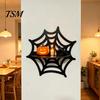 Holiday Home Decoration Halloween Wooden Wall Shelf, Ghost Bat Shape Hanging Organizer for Spooky Room Accents Decor, Farmhouse Display Rack, Festive