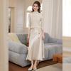 Bailuyu Elegant Ruffle Trim Knit Top