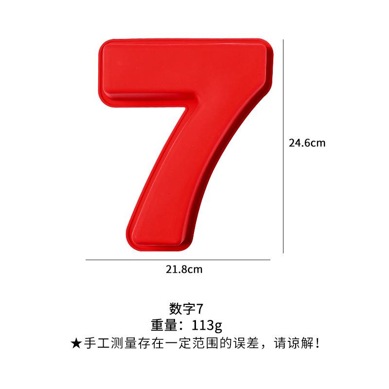 FAIS DU 10 Inch 0-9 Numbers Shape Cake Mold Digtial Shape 3D DIY Fondant Chocolate Molds Silicone Cake Pan Cake Decoration Tools