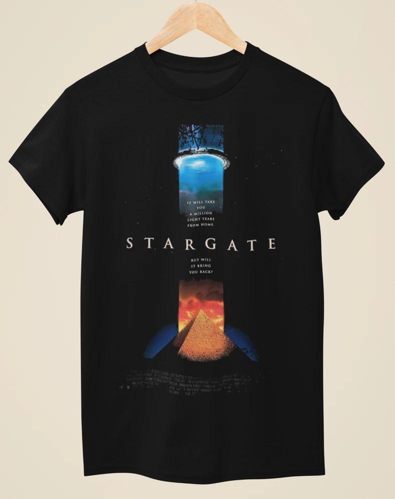 Stargate Movie Poster Inspired Unisex Black TShirt S