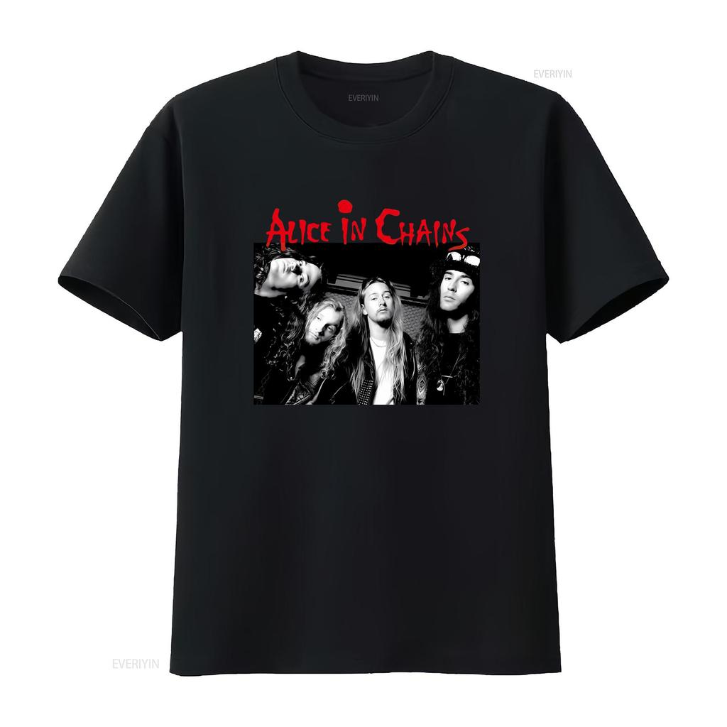 Classic Alice In Chains Band Print Men's T Shirt New Popular Sizes S 5XL Rock Style vintage Washed Versatile graphic Stylish