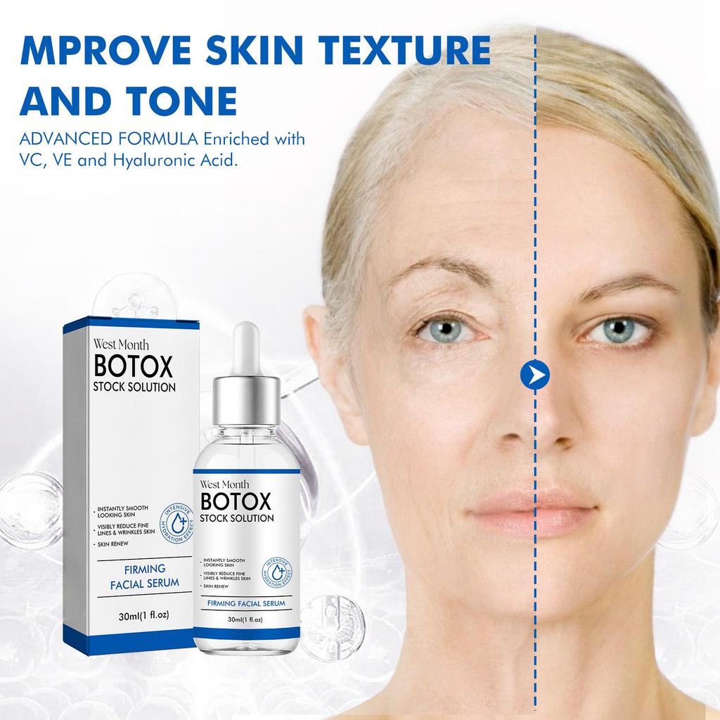 BOTAX Enhanced Facial Serum 1pc - Day And Night Hydrating Skincare Rich in Aloe Peptides Collagen And Retinol for Tighten