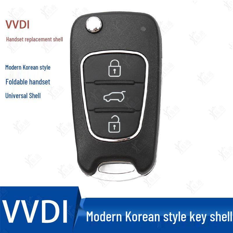KD VVDI TY Sub-Key Replacement Shell for B5 A6 DS Hyundai Folding Blade