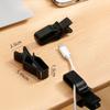 Desktop Wire Holder Data Cable Holder Winding Device Desktop Silicone Holder Charging Cable Storage