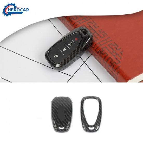 Car Carbon Fiber Key Fob Skin Cover Case Protector Shell For Chevy Equinox 10+