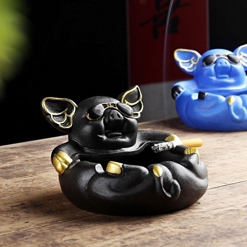 Creative Ornament Ashtray Cartoon Decoration Large Light Luxury Home Ashtrays Personality Trend Living Room Smoking Accessories