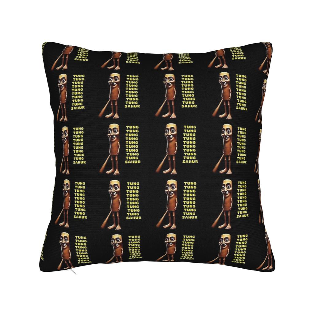 Watermeloni Crocodili Brainrot Fusion Italian Meme Pillowcases Cute Funny Pillow Case For Couch Sofa Bedroom Comfy Pillow Cover