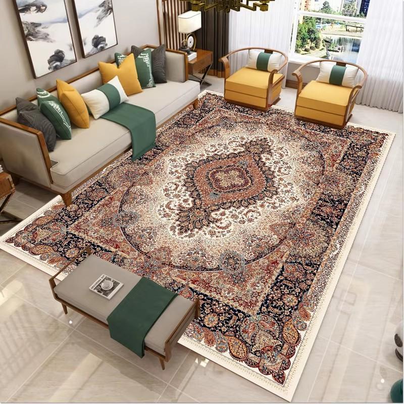 Tappeto Stampato Persiano Retrò 40X120Cm Camera da Letto Soggiorno Tappeti di Lusso Leggero Fondo Antiscivolo e Resistente all'Usura Stile Etnico