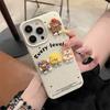 Coque de téléphone en silicone souple Design de biscuit au fromage dessin animé 3D pour iPhone 17 Pro Max 15 14 13 12 Couverture intégrale Anti-Chute pour Femmes