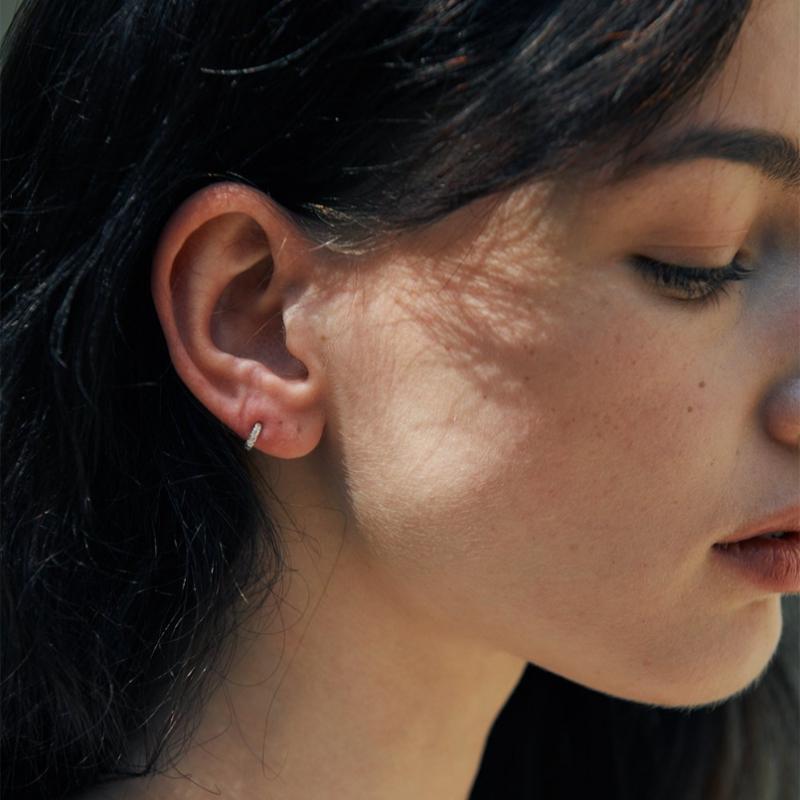 Verte Mini Dew Earring   Deux.silver.222