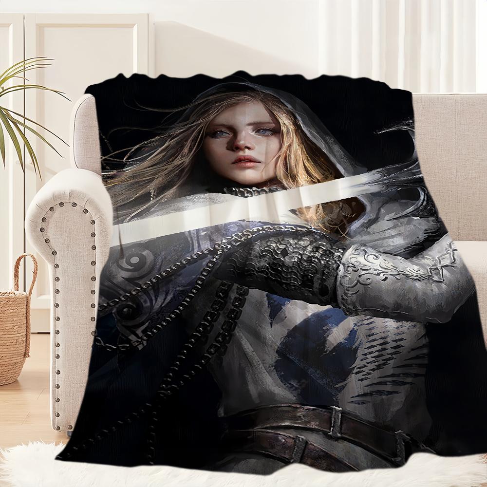 

Throne and Liberty Game Blanket Blanket for Couch Sofa Travel Home Hiking Picni Bed Beding Flannel Blanket birthday gift 75x90cm