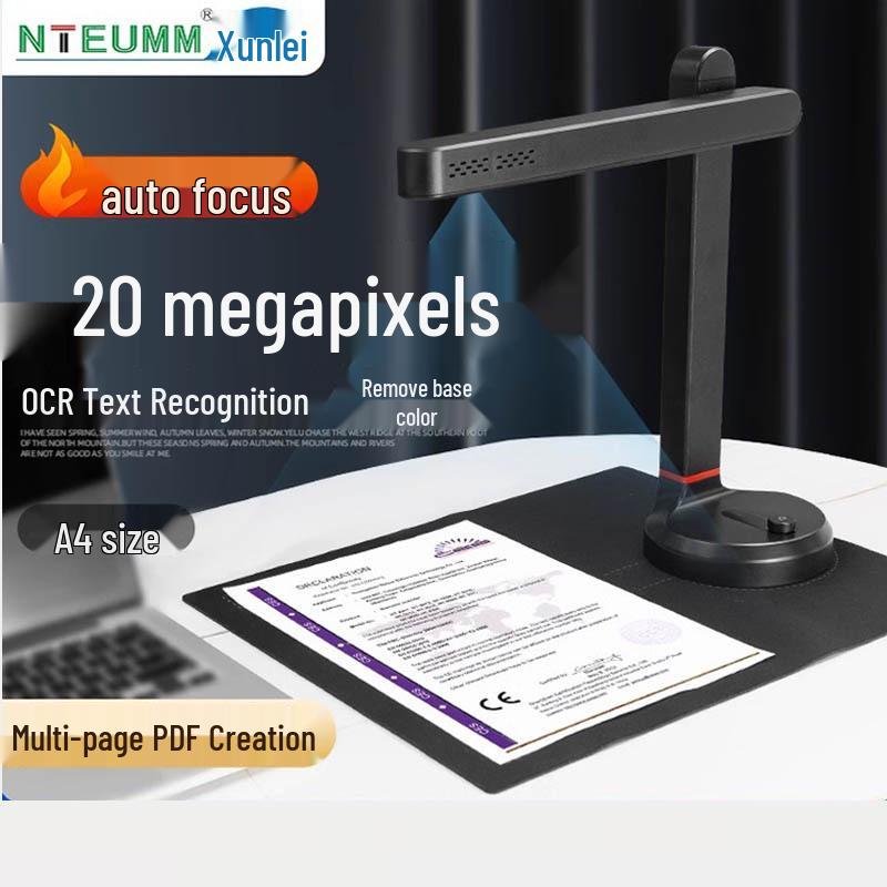 Xunlei 20MP High-Speed Document Scanner for A3/A4, Office & Teaching Use