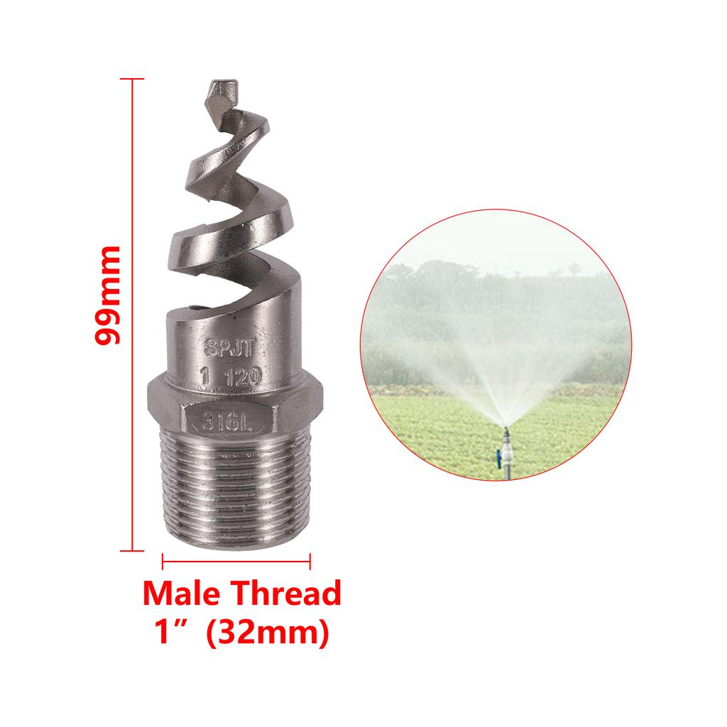 1/4" 3/8" 1/2" 3/4" 1" Male Spiral Cone Spray Nozzle Cooling Tower Cooling Dust Collector Sprinkler Garden Yard Lawn Sprinkler