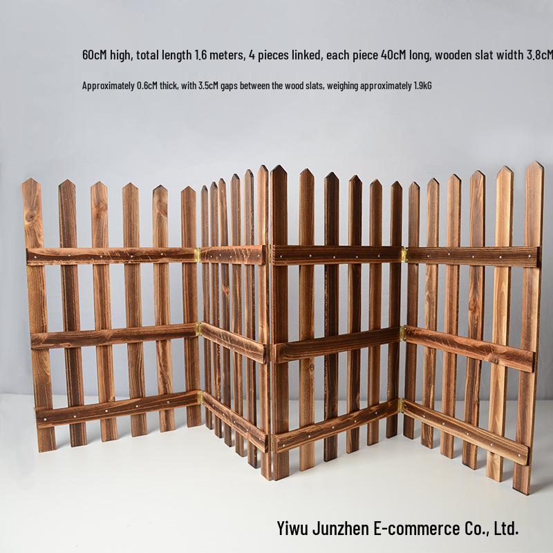 Holzzaun Lattenzaun Weihnachtsdekoration für Innen- & Außenbereich