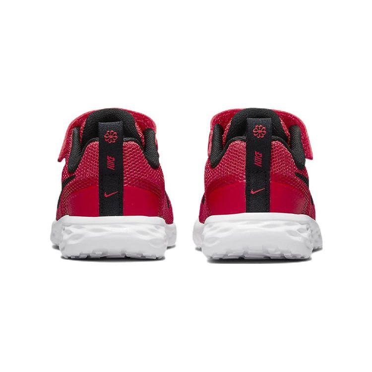 Nike Revolution 6 TD University Red Baby Sneakers Black DD1094-607