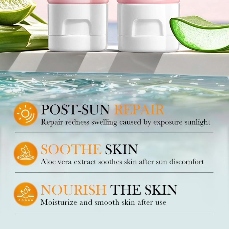 After Sun Soothing Aloe Vera Gel SADOER Moisturizing Hydrating Aloe Vera Gel