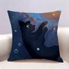 FFlow  Movie Black Cat  Doublesided print Pillow Case for Sofa Living Room Home office Decor Protective Cover