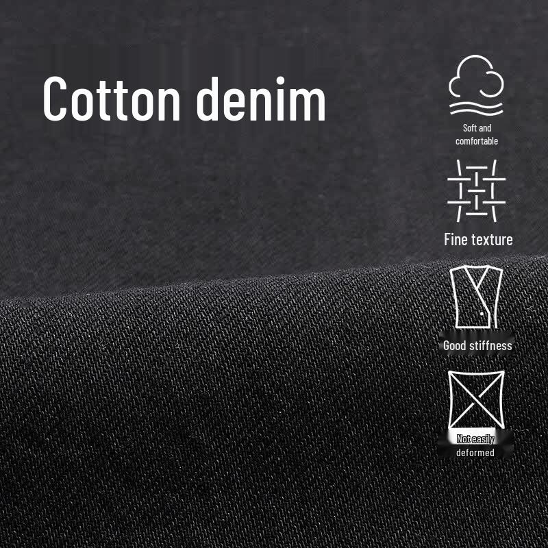 LESS Loose Fit Cotton Banana Denim Cropped Jeans