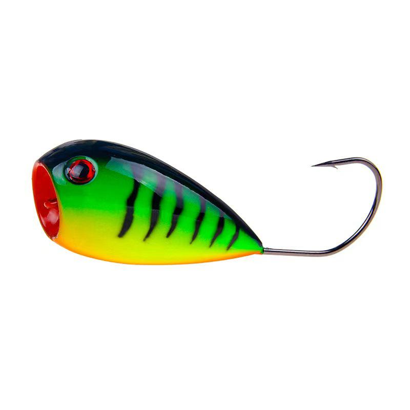 Heiß verkaufende schwimmende Angelköder: Großes Maul Einzelhaken, 13G/8CM Spritzendes Oberflächen-Crawler, Simulierte Kunstköder-Ausrüstung 13g/8cm