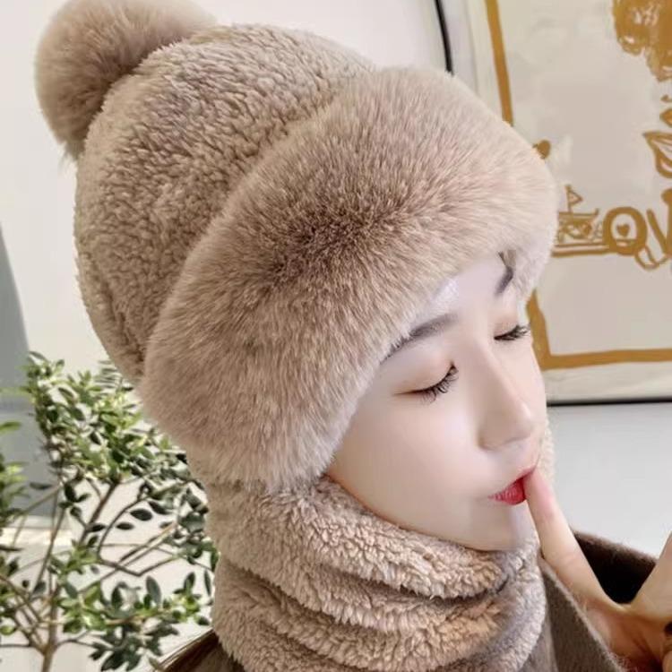 Winter Hat for Women Riding Windproof Head Hat for Head Hat Warm Hat Scarf Hood with Integrated Hood Cold Protection Ear Protection Hat Thick