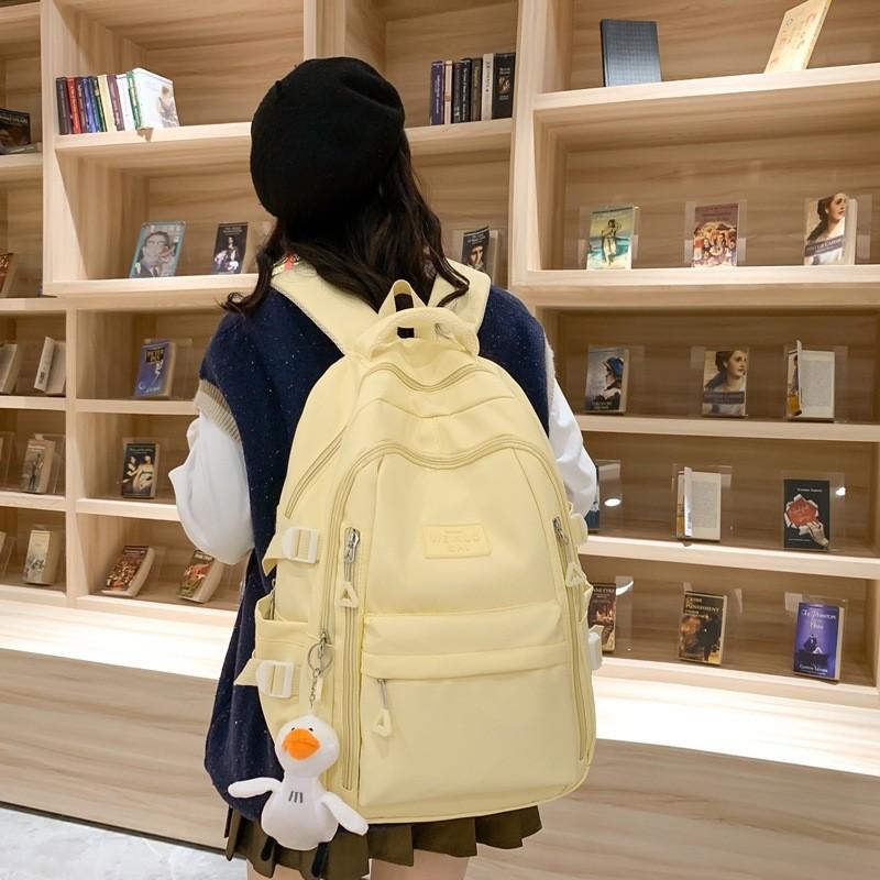 Cute And Durable Nylon School Backpack For Girls 5th-6th Grade With Air Cushion Shoulder Straps
