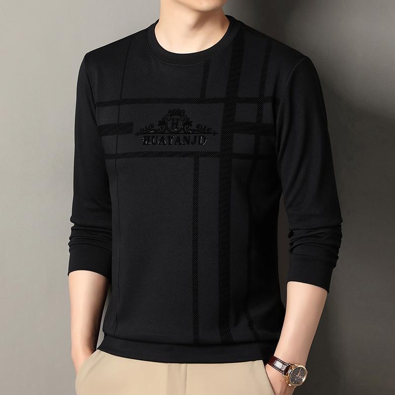 Men's Long Sleeve Crew Neck Hoodie Fashion Casual Versatile Top
