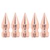 5pcs Spikes High Platform Rose Gold Burr Free 9x25mm Electroplating Copper Clothing Cone Spikes for DIY Punk Style