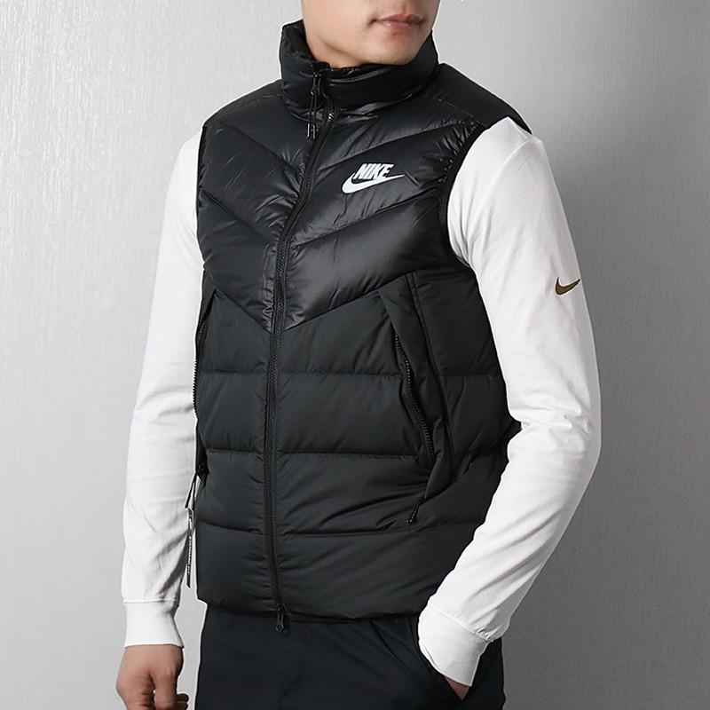 Nike Sportswear Windrunner Down Fill Stand Collar Water-Repellent Down Vest Men's Black 928860-010