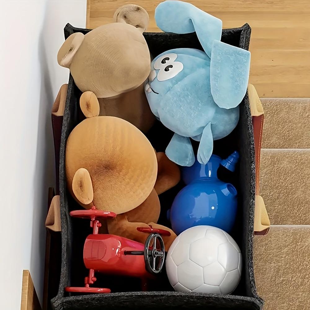 L-Form Treppen-Wäschekorb Großer Aufbewahrungskorb aus Filz mit PU-Griffen Heimtreppen-Dekor Schmutzwäschekorb Spielzeug Sonstiges Organizer