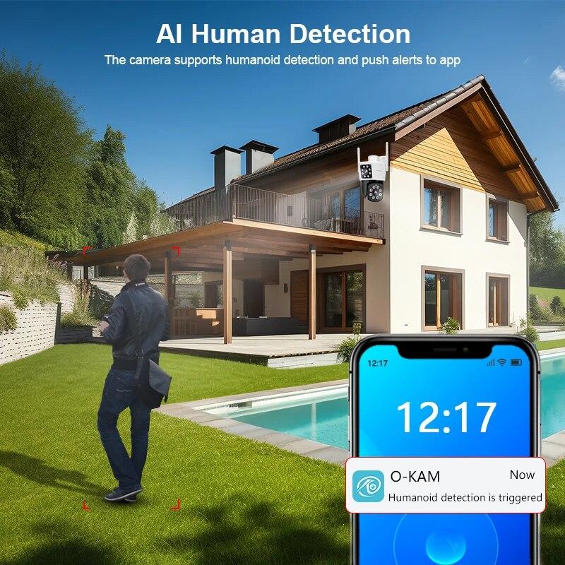 ANNKE Telecamere di sorveglianza WiFi per esterni da 4 MP Telecamera