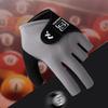 1PC Professional Half Finger Billiard Gloves For Left Hand Breathable Wear Resistant Ice Silk Gloves With Non-Slip Gasket Self-Adhesive Cloth Fixed