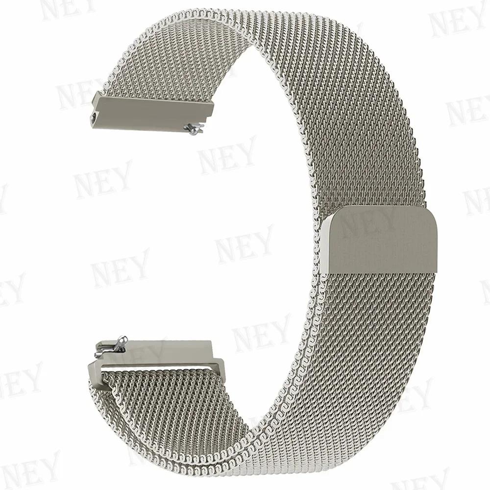 20mm/22mm Milanese Loop For Amazfit GTS/4/2e/3/2/GTS2 Mini/GTR 47mm/GTR2/3/4/Pro stratos Metal Bracelet Amazfit bip 3 pro strap