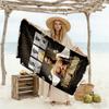 2pac Customize Text Beach Towel Soft Durable Quick-Dry Ideal for Travel Outdoor Swim Pool Yoga Surf Camping Hiking Gym Gift Holiday
