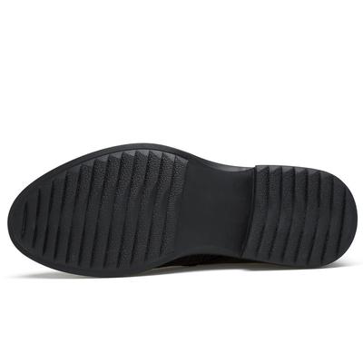 Krokodilmuster lässige Herrenschuhe vier Jahreszeiten hohl atmungsaktiv erste Schicht Leder Business Plateauschuhe Übergröße Modeschuhe